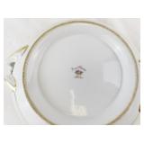 Noritake Rose China Serving Set with Tureen, Gravy Boat, and Oval Bowl