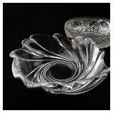 Collection of 5 Pressed and Cut Glass Bowls and Dishes