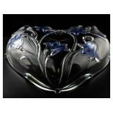 Mikasa Bluebells Heart Shaped Glass Bowl