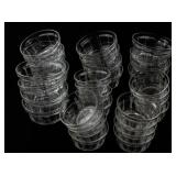 Set of 32 Vereco Duralex Glass Bowls, 6 Inch Diameter, Small and Large