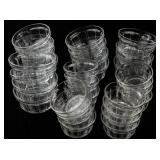 Set of 32 Vereco Duralex Glass Bowls, 6 Inch Diameter, Small and Large