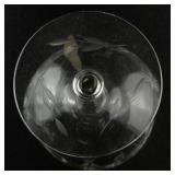 Marion Glass Etched Low Sherbet Stemware