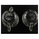 Anchor Hocking Stars & Bars Creamer and Sugar Set