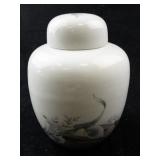 Russ Berrie Porcelain Lidded Jar with Floral Design