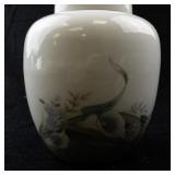 Russ Berrie Porcelain Lidded Jar with Floral Design