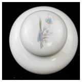 Russ Berrie Porcelain Lidded Jar with Floral Design