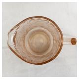 Vintage Pink Depression Glass Tableware Set with Plates, Creamer, Sugar Bowls and Divided Tray