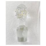 Victorian Pink Opalescent Hobnail Glass Cruet with Stopper - Cracked Spout