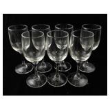 Set of 7 Matching Luminarc France Port Glasses