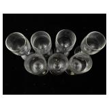 Set of 7 Matching Luminarc France Port Glasses