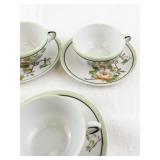 Vintage Toy Porcelain Tea Set Made in Japan, Floral Pattern