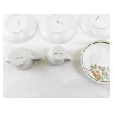 Vintage Toy Porcelain Tea Set Made in Japan, Floral Pattern