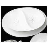 SANGO Petite Boutique China Dinnerware Set with Serving Pieces