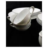 SANGO Petite Boutique China Dinnerware Set with Serving Pieces