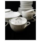 SANGO Petite Boutique China Dinnerware Set with Serving Pieces