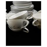 SANGO Petite Boutique China Dinnerware Set with Serving Pieces
