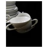 SANGO Petite Boutique China Dinnerware Set with Serving Pieces