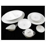 SANGO Petite Boutique China Dinnerware Set with Serving Pieces