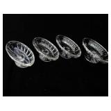 Set of 4 Glass Footed Banana Split Dishes