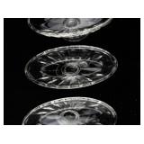 Set of 4 Glass Footed Banana Split Dishes