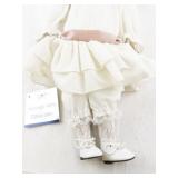 Heritage Mint Collection Porcelain Doll with Blonde Hair and Victorian Dress