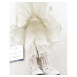 Heritage Mint Collection Porcelain Doll with Blonde Hair and Victorian Dress