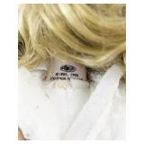 Heritage Mint Collection Porcelain Doll with Blonde Hair and Victorian Dress