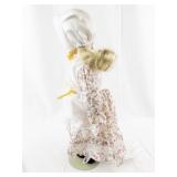 Porcelain Little Bo Peep Doll with Staff and Lamb