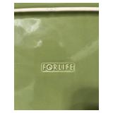 Set of 6 ForLife Green Ceramic Plates, 3 mini plates and Bowl USA