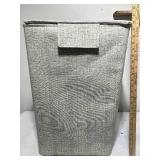 Gray Fabric Laundry Hamper with Lid