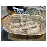Woven Moses Basket Bassinet with Handles