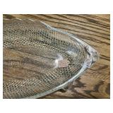 Glass Fish-Shaped Serving Platter 20 Inch