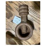 Vintage Wood Nut Bowl with Set of Crackers and Picks