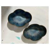 Pair of Floral Cloisonne Enamel Bowls