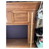 Wood Fireplace Mantel Surround with Classic Panel Design