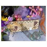 Colorful Artificial Floral Arrangements with Welcome Sign