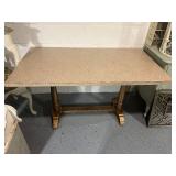 Rectangular Table and Metal Base