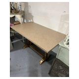Rectangular Table and Metal Base