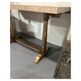 Rectangular Table and Metal Base