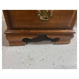 Vintage Wooden Bedside Table with Two Drawers