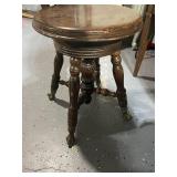 Ornate Vintage Wooden Chair with Carved Details
