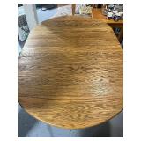 Extendable Wooden Dining Table with Painted Legs
