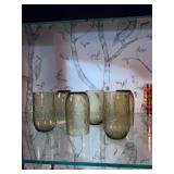 Set of 6 Textured Glass Tumblers
