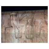 Glassware Set: Carafe with 4 Drinking Glasses