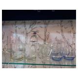 Collection of Etched Glassware with Animal Designs