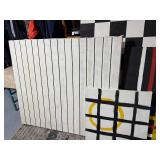 Set of 5 Abstract Geometric Paintings - Modern Art Collection