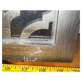 Decorative Square Mirror with Geometric Pattern