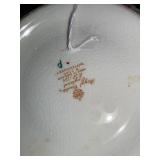 Large Decorative Floral Ceramic Bowl - 14 Inch Diameter