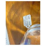 Signed Etched Crystal Vase with 