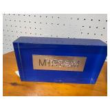 Signed Etched Crystal Vase with 